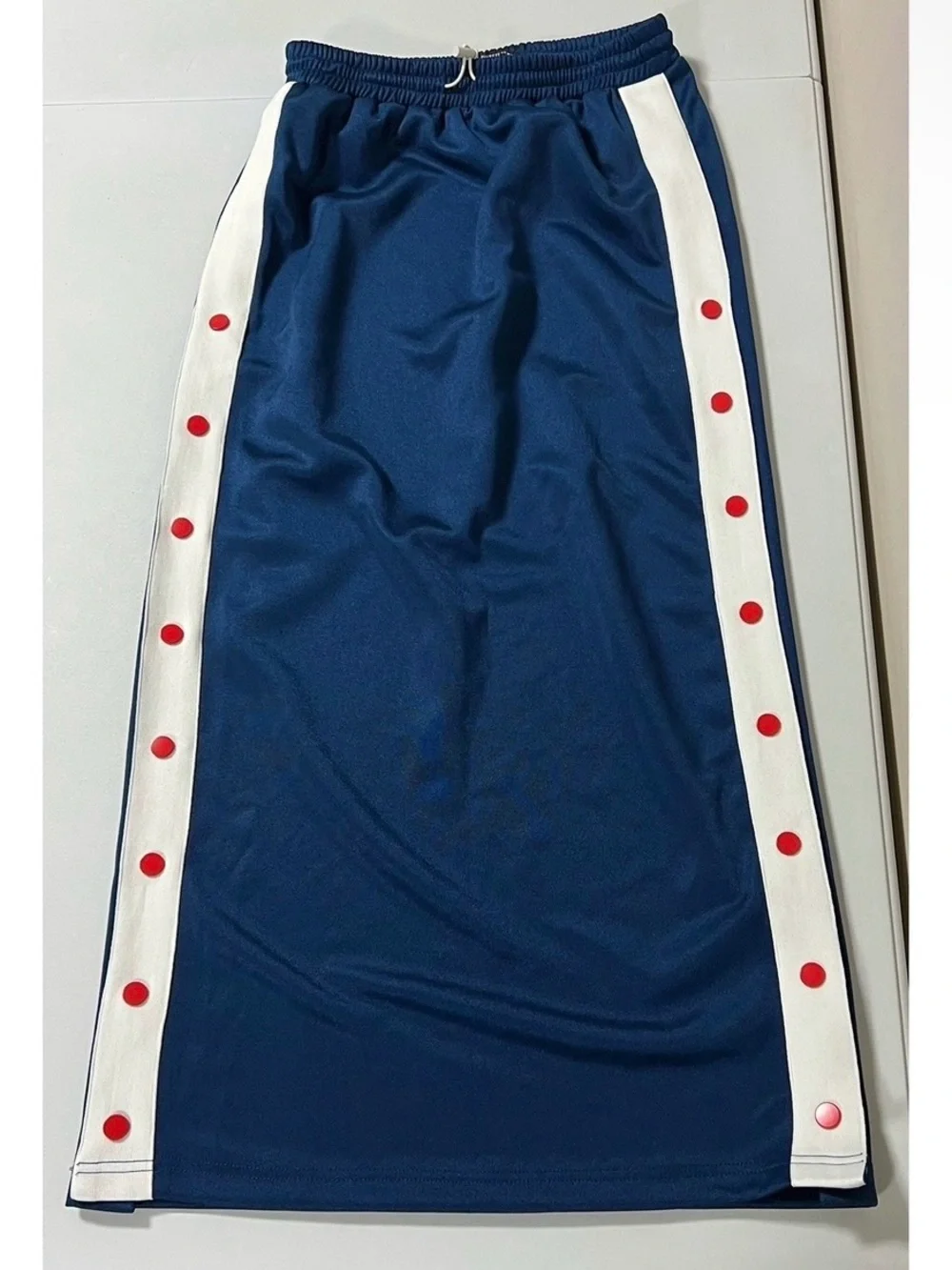 Urban Outfitters Navy Blue White Snap-On Maxi Skirt Bottoms Size XS 💙✨ #skirt